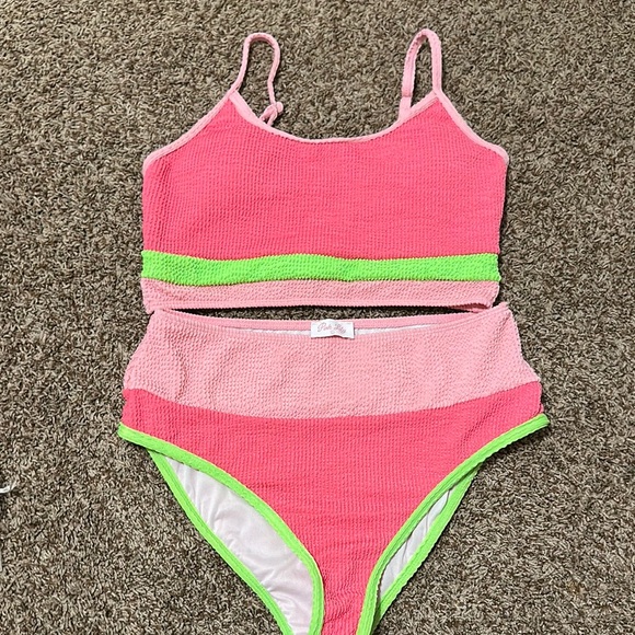 pink-lily-swim-pink-lily-hot-pink-and-neon-green-bikini-set-poshmark